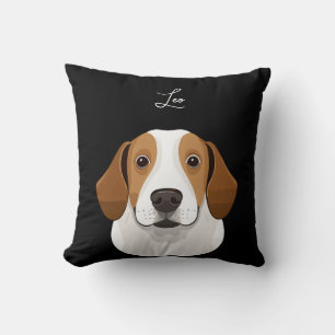 Custom Pet Photo Blanket, Personalized Dog Portrai Throw Pillow