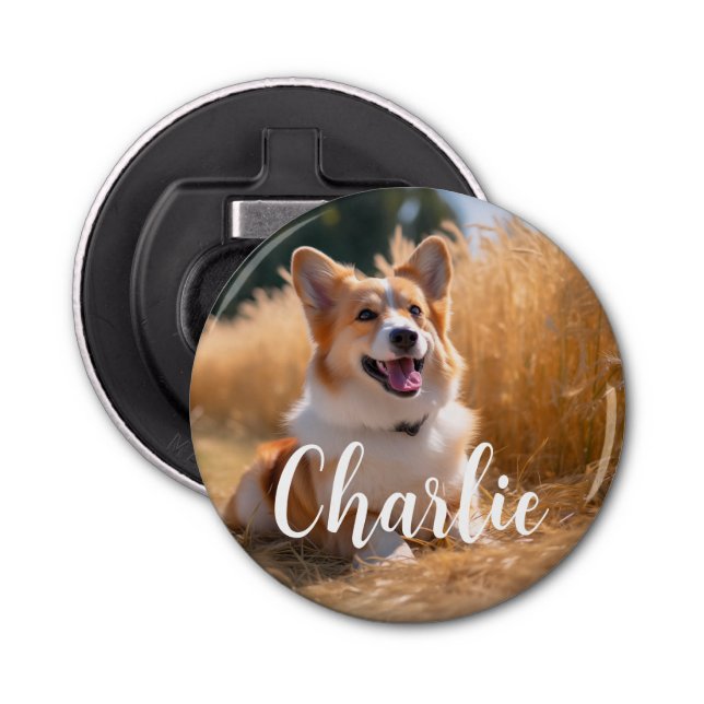 Custom Pet Photo Bottle Opener (Front)