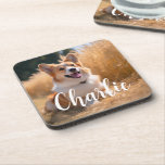 Custom Pet Photo Coaster<br><div class="desc">Turn your favourite photo into a unique, personalized gift! Use a family picture, a cute pet photo, or any image you love to create something special. Perfect for holidays or any occasion, these gifts are sure to make your loved ones smile. Note: The photo shown is just an example. Please...</div>