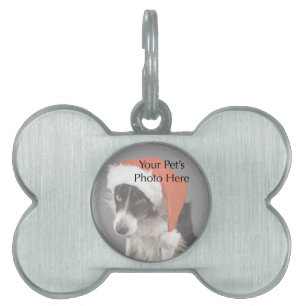 Custom Pet Photo Dog Bone Tag