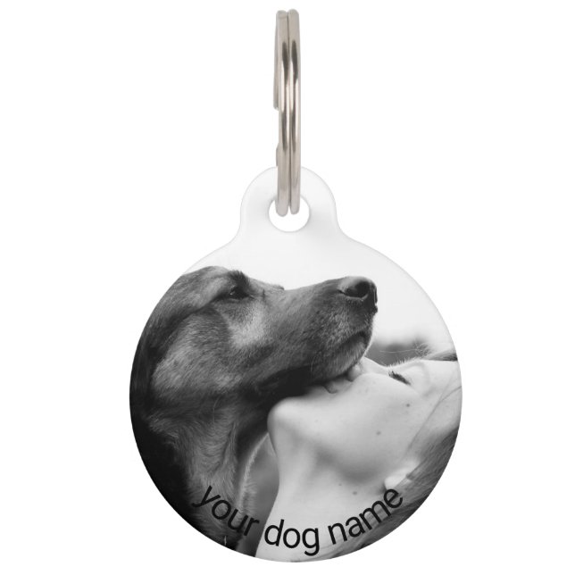 Custom Pet Photo Dog Lover Keepsake Pet Tag (Front)