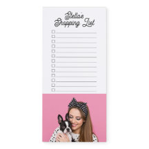 Custom Pet Photo Dog Lover Shopping List