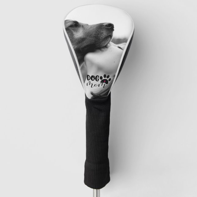 Custom Pet Photo Dog Mom Keepsake Golf Head Cover (Front)