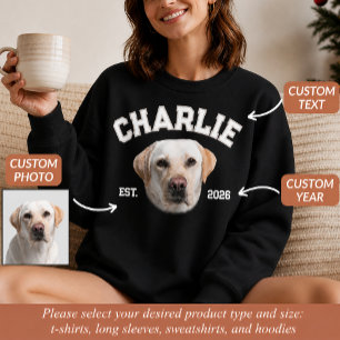 Custom Pet Photo Face For Dog Mom Personalized Sweatshirt