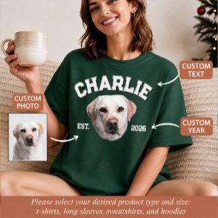 Custom Pet Photo Face For Dog Mom Personalized T-Shirt