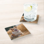 Custom Pet Photo Glass Coaster<br><div class="desc">Turn your favourite photo into a unique, personalized gift! Use a family picture, a cute pet photo, or any image you love to create something special. Perfect for holidays or any occasion, these gifts are sure to make your loved ones smile. Note: The photo shown is just an example. Please...</div>