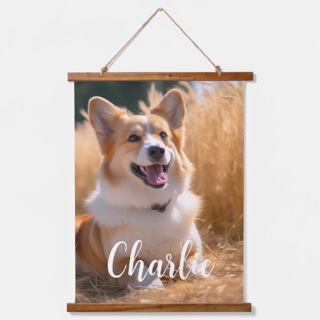 Custom Pet Photo Hanging Tapestry (Front)