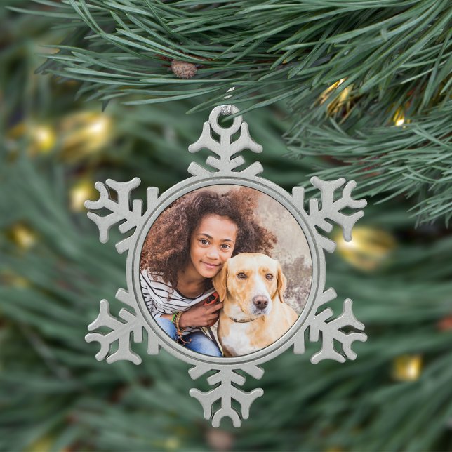 Custom Pet Photo Holiday Ornament (Creator Uploaded)