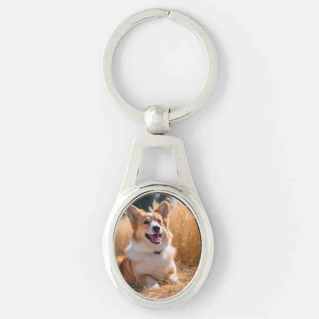 Custom Pet Photo Keychain (Front)