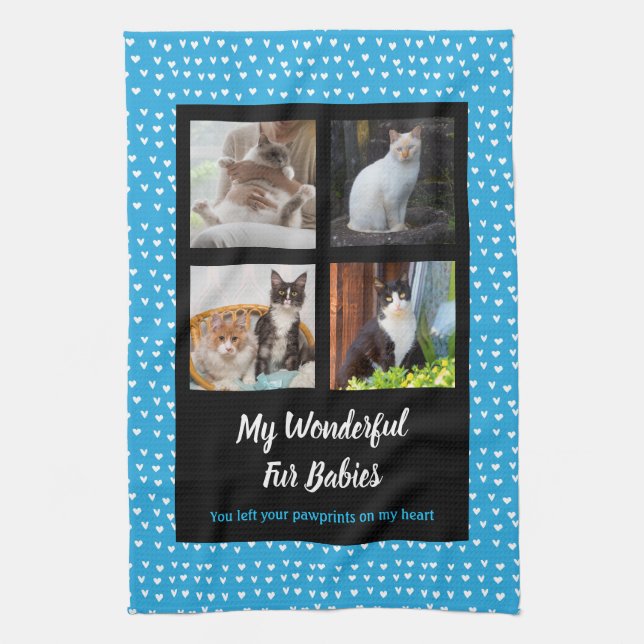 Custom Pet Photo Kitchen Towel (Vertical)