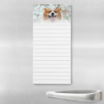 Custom Pet Photo Lined Magnetic Notepad<br><div class="desc">Lined magnetic notepad you can keep on the fridge. Magnetic notepad personalized with a photo of your pet. Lined notepad for shopping lists,  notes,  and more. Personalize with a pet photo above the pale grey lines.</div>