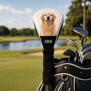 Custom Pet Photo Monogram Golf Club Head Cover