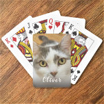 Custom Pet Photo Name Playing Cards<br><div class="desc">Upload a photo, add a name, and easily create your personalized Bicycle Playing Cards. You can TRANSFER this DESIGN on other Zazzle products and adjust it to fit most of the Zazzle items. You can also click the CUSTOMIZE button to add, delete or change details like background colour, text, font,...</div>