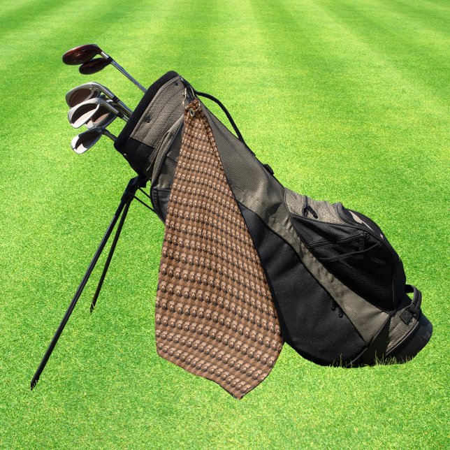 Custom Pet Photo Pattern Golf Towel (Creator Uploaded)