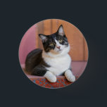 Custom Pet Photo Picture Upload Cute Adorable Cat  1 Inch Round Button<br><div class="desc">Custom Pet Photo Picture Upload Cute Adorable Cat Custom photo design your own template to include your favourite photograph of your dog, cat, pets, baby, kids, family or friends! An easy to personalize template to make your own one of a kind design with your own image. The perfect gift for...</div>