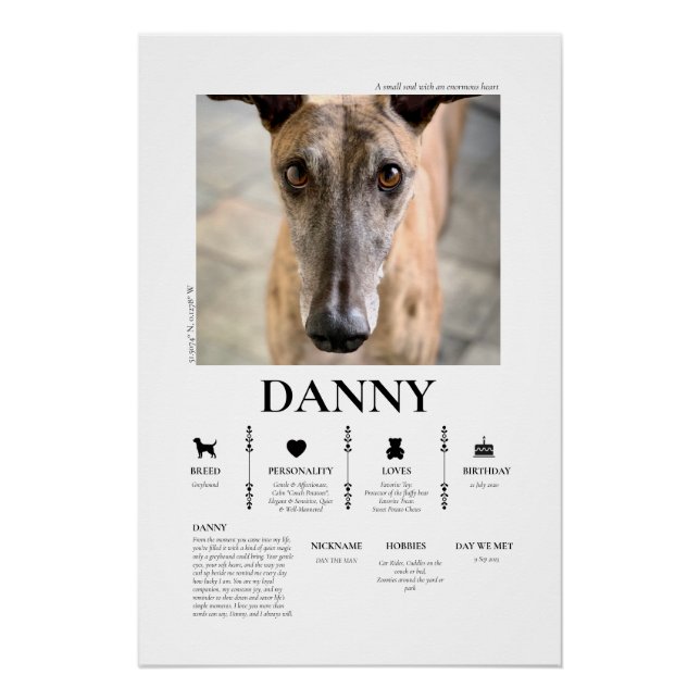 Custom Pet Photo  Poster (Front)