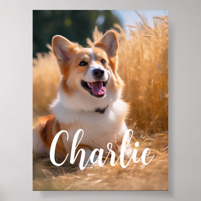Custom Pet Photo Poster (Front)