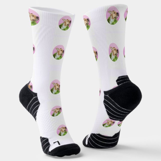 Custom  Pet Photo Socks  (Angled)