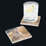 Custom Pet Photo Stone Coaster<br><div class="desc">Turn your favourite photo into a unique, personalized gift! Use a family picture, a cute pet photo, or any image you love to create something special. Perfect for holidays or any occasion, these gifts are sure to make your loved ones smile. Note: The photo shown is just an example. Please...</div>