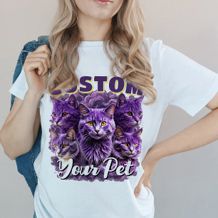  Custom Pet Photo T-Shirt – Personalized Cat Gift