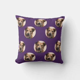 Custom Pet Photo Throw Pillow