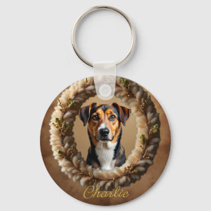 Custom Pet Portrait – Just Upload a Simple Photo Keychain