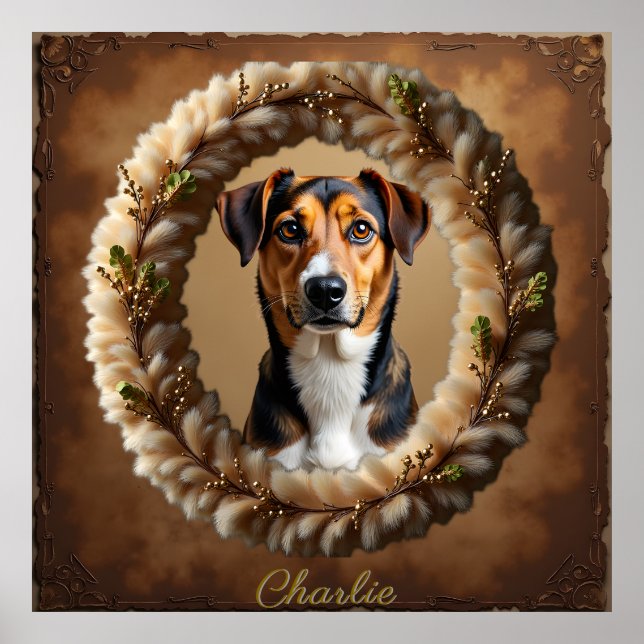 Custom Pet Portrait – Just Upload a Simple Photo Poster (Front)