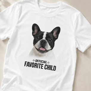Custom Pet Portrait Upload Photo + Text T-Shirt