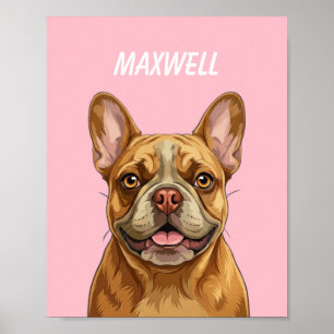 Custom Pet Portraits Using Pet Photo Personalized  Poster