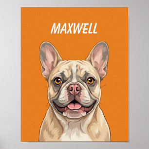 Custom Pet Portraits Using Pet Photo Personalized  Poster