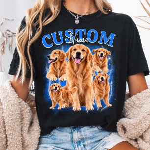 Custom Pet Retro Bootleg Collage T-Shirt