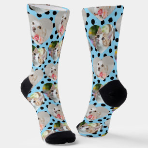 Custom Pet Socks Dog Mom Gift 2 Photos Cat Mom