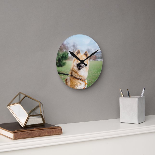 Custom Pet Wall Clock – Personalized Photo Clock  (Office)