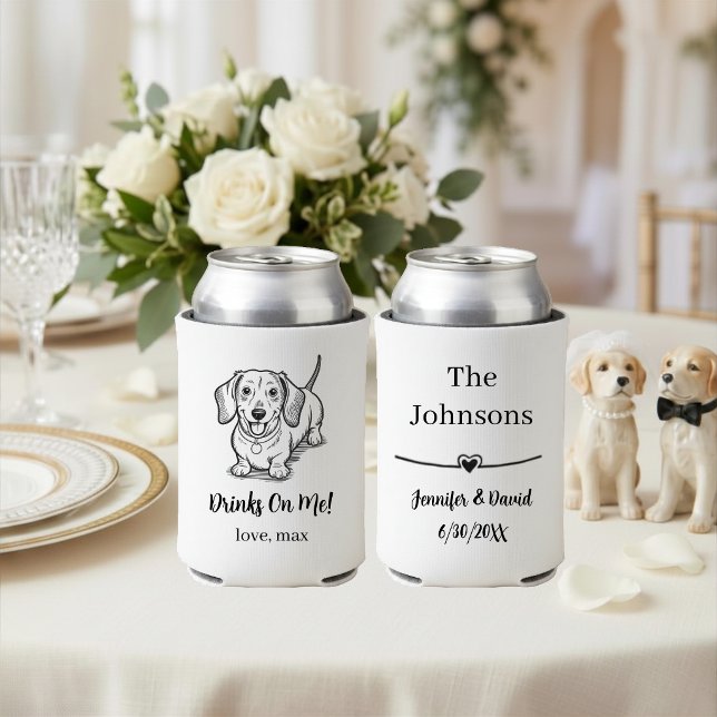 Custom Pet Wedding Can Cooler (Creator Uploaded)