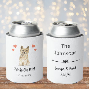 Custom Pet Wedding Can Cooler