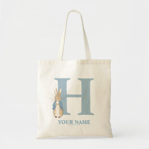 Custom Peter Rabbit - Letter H Tote Bag