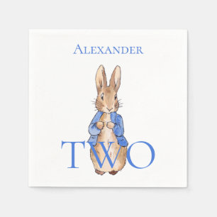 Custom Peter the rabbit 2nd Birthday Napkin