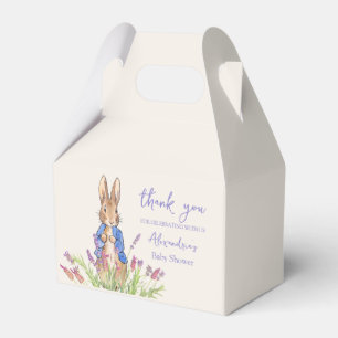 Custom Peter the rabbit Baby shower Thank You Favo Favor Box