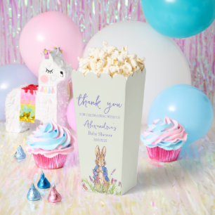 Custom Peter the rabbit Baby shower Thank You Favor Box