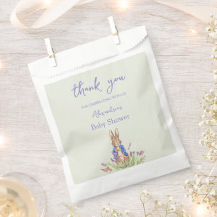 Custom Peter the rabbit Baby shower Thank You Favour Bag