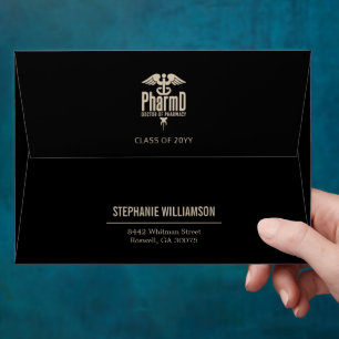 Custom PharmD Doctor of Pharmacy Graduation Party Envelope