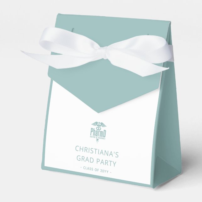 Custom PharmD Doctor of Pharmacy Graduation Party Favor Box (Front Side)