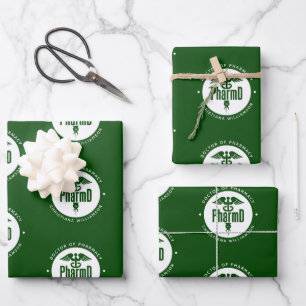 Custom PharmD Doctor of Pharmacy Graduation Wrapping Paper Sheet