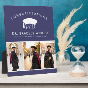Custom PhD Doctoral Grad Hat Doctoral Graduation Plaque