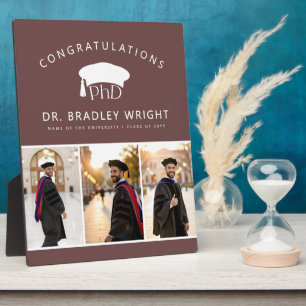 Custom PhD Doctoral Grad Hat Doctoral Graduation Plaque