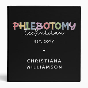 Custom Phlebotomy Technician PBT Phlebotomy Binder