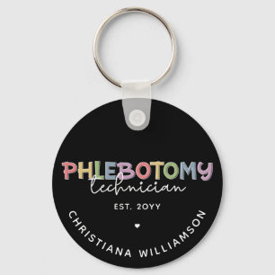 Custom Phlebotomy Technician PBT Phlebotomy Tech Keychain