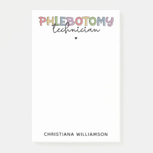 Custom Phlebotomy Technician PBT Phlebotomy Tech Post-it Notes