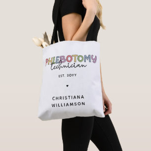 Custom Phlebotomy Technician PBT Phlebotomy Tech Tote Bag