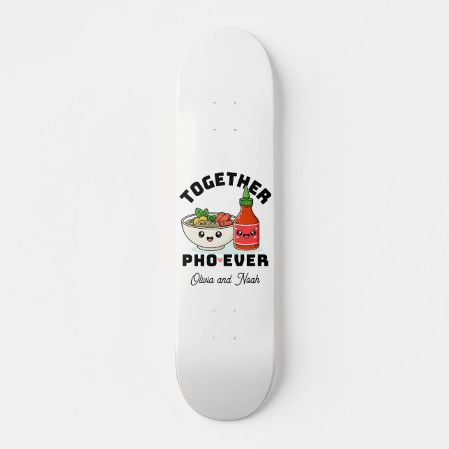 Custom Pho Pun Skateboard Gift (Devant)
